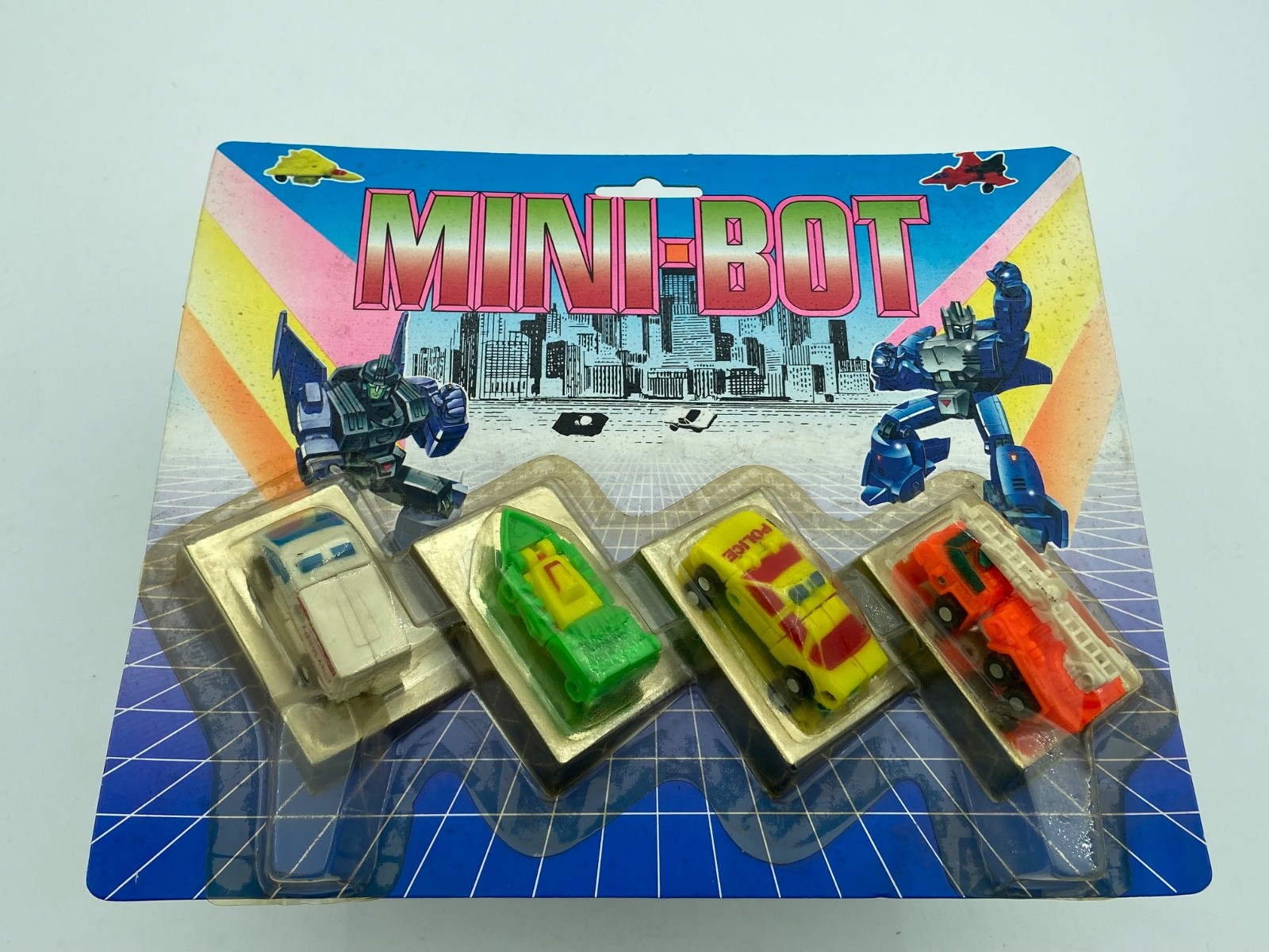 Transformers G1 Rescue Patrol rainbow colors micromasters Globo KO Bootleg