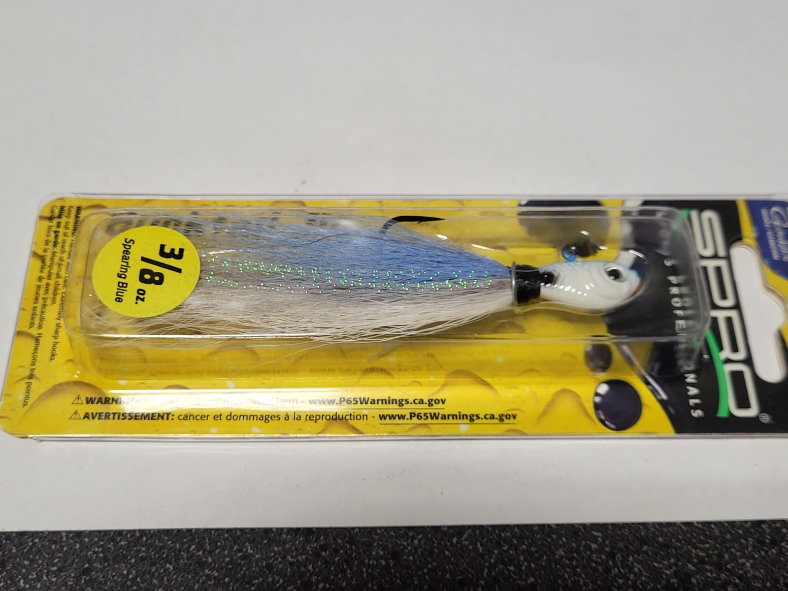 1 Spro Prime Bucktail Jig 3/8 oz. SPEARING BLUE - FREE SHIPPING