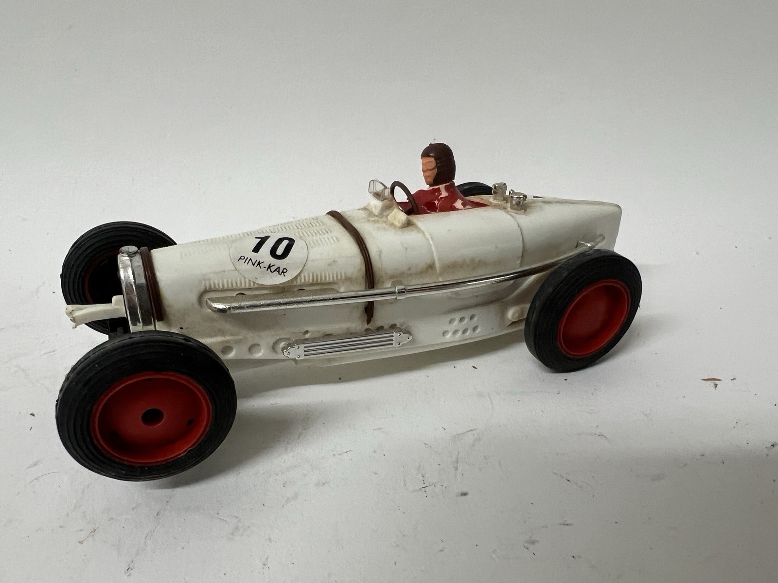 Slot Car Pink-Kar CV007 Bugatti Type 59 #10 F1 1934 T. Birkin White