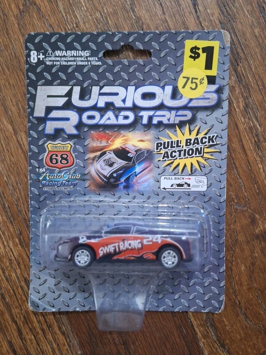 Furious Road Trip 1:64 Toy Car Swift Racing #24 W/ Pull Back Action