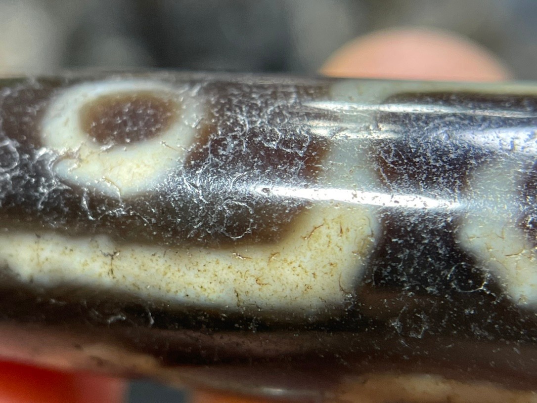 Old Tibetan Nepalese Himalayan Ancient 9 eye Old Dzi Talisman Beads Amulet 九眼天珠