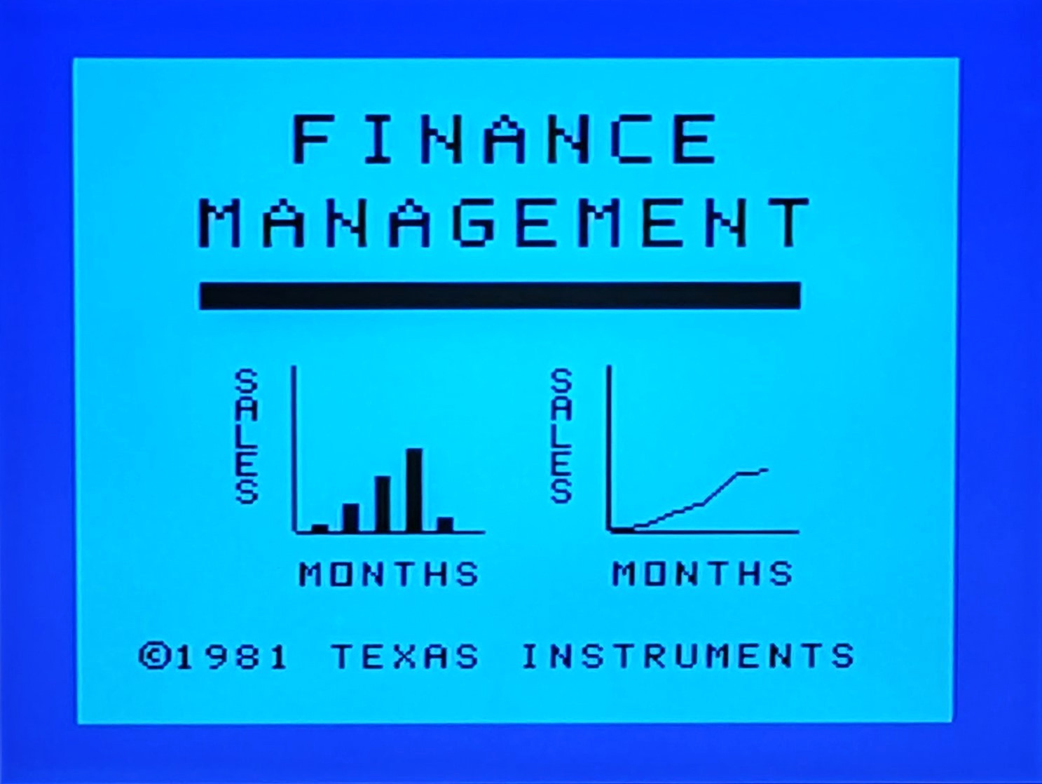 Finance Management disk & manual for the TI-99/4A computer - tested