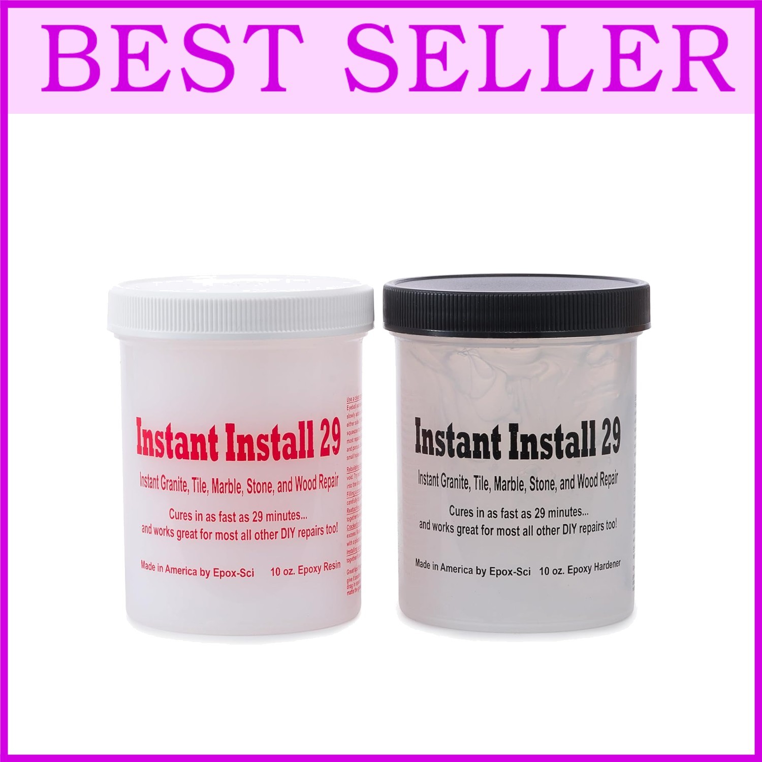 Quick-Dry Epoxy Repair - Granite, Marble - 20oz