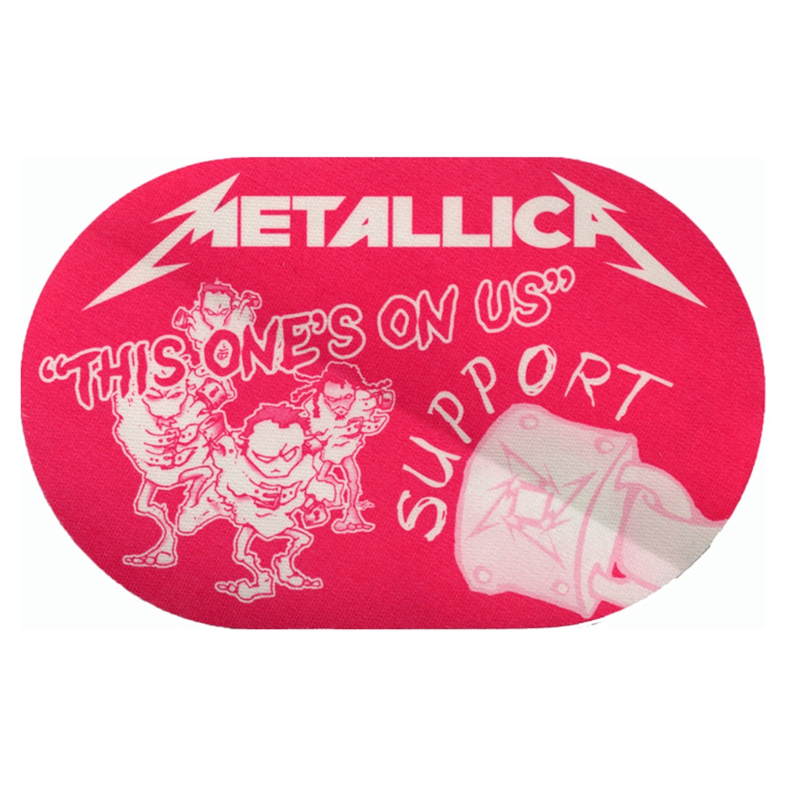 Metallica 2000 Summer Sanitarium Concert Tour Support Backstage Pass