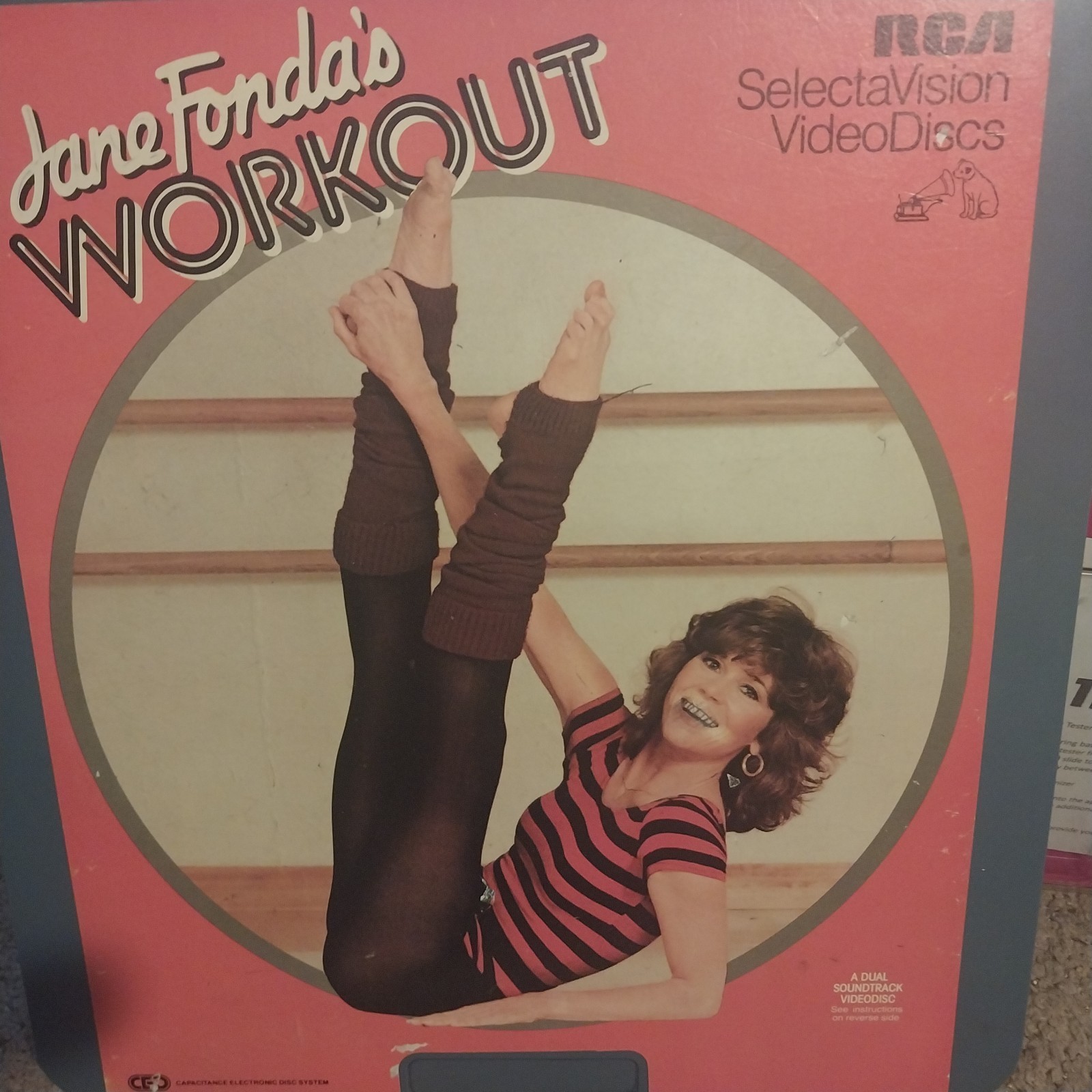 Jane Fonda's Workout (1982) CED Videodisc 1980's Aerobics
