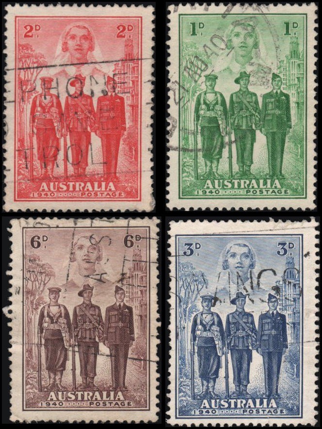 Australia #184-187 set Used