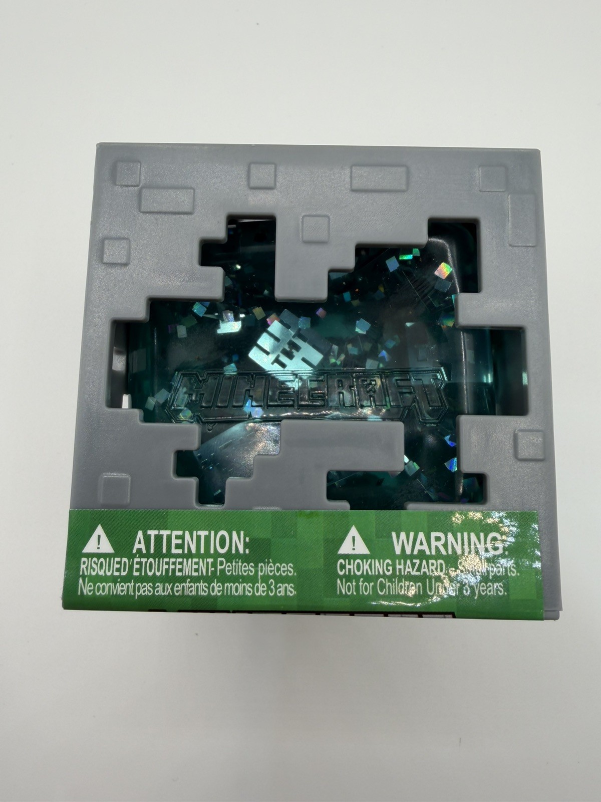 MINECRAFT JELLY CUBES - TEAL/BLUE Viral Squishy IN HAND. (Teal/blue)