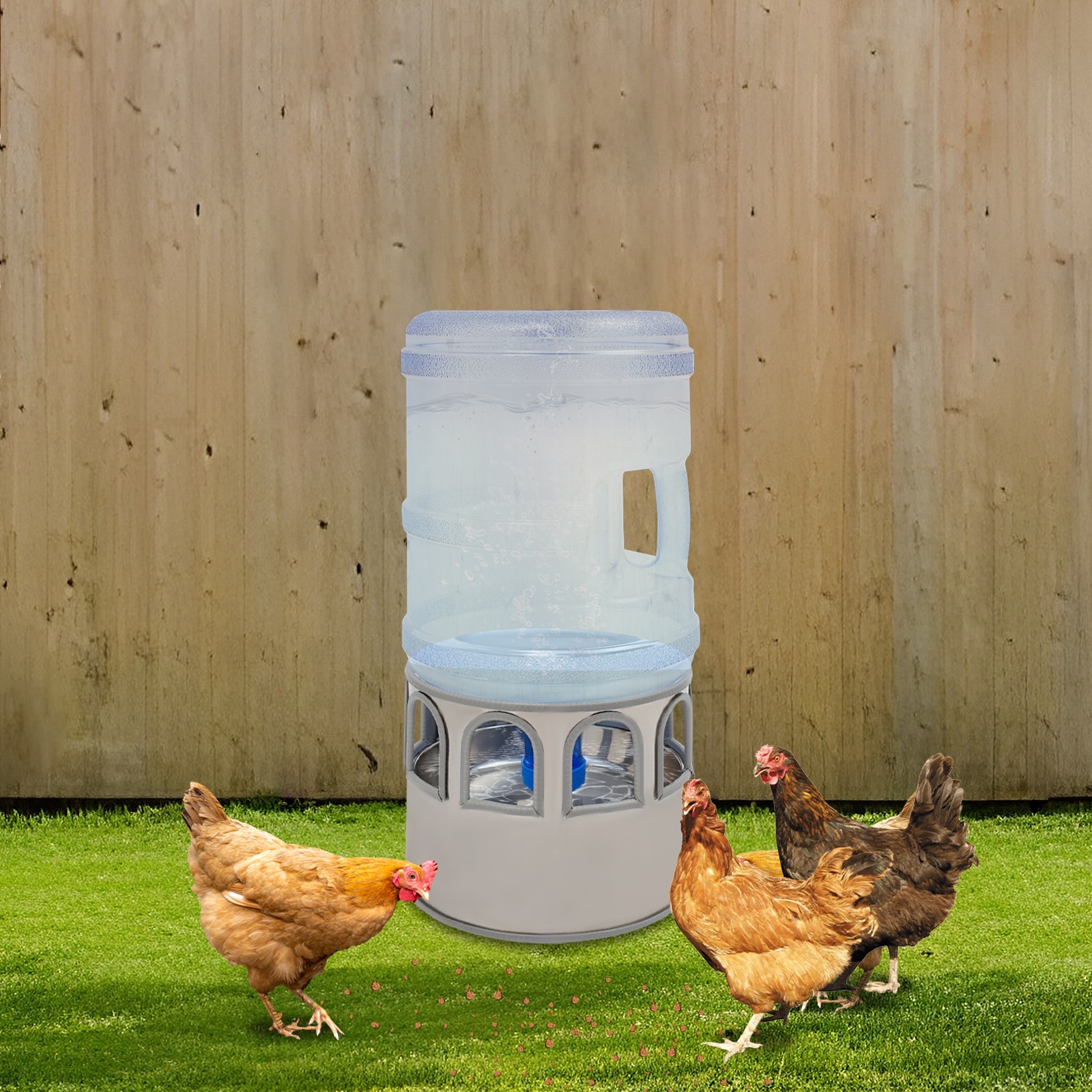 18.9L Chicken Water Heater Chicken Heated Water Bowl w/ 5 Gallon Bucket 80W
