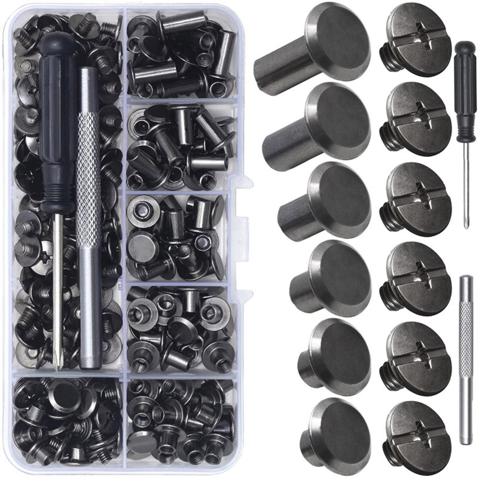 110set/pack Brand New 6 sizes Chicago Screws Leather Craft Product Accessories