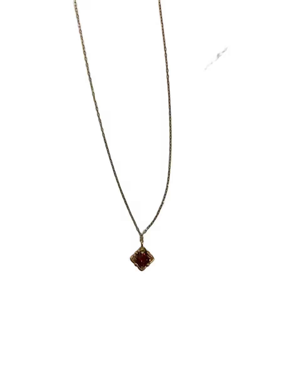 Tsutsumi Necklace Color Stone Gld With Top Women S M1t23