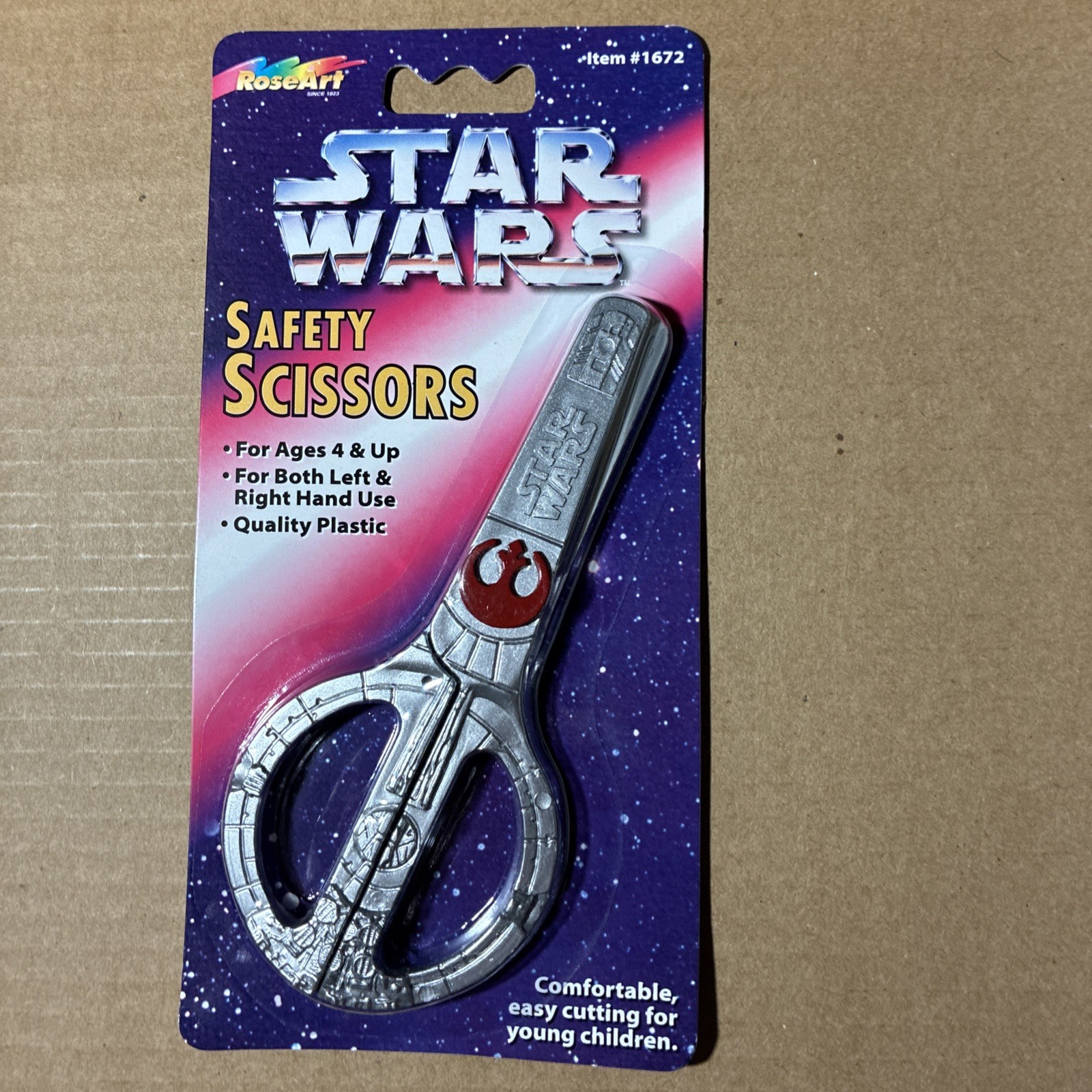 Rose Art 1997 Star Wars Millennium Falcon Safety Scissors