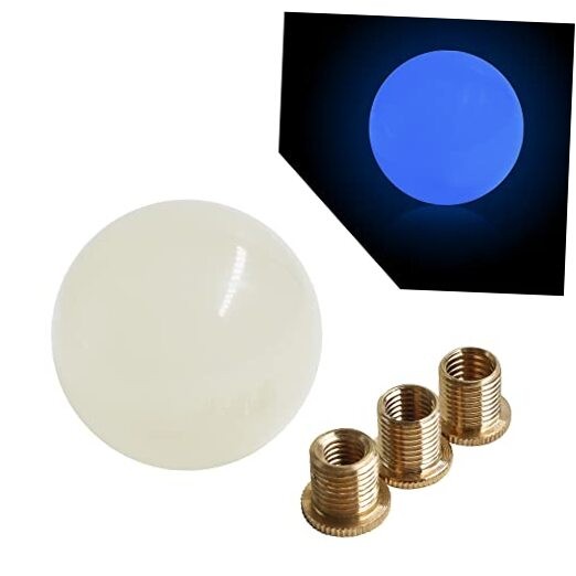  Luminous Shifter Knob Glow Light Round Ball Shift Knob Universal 5 6 Cream-B