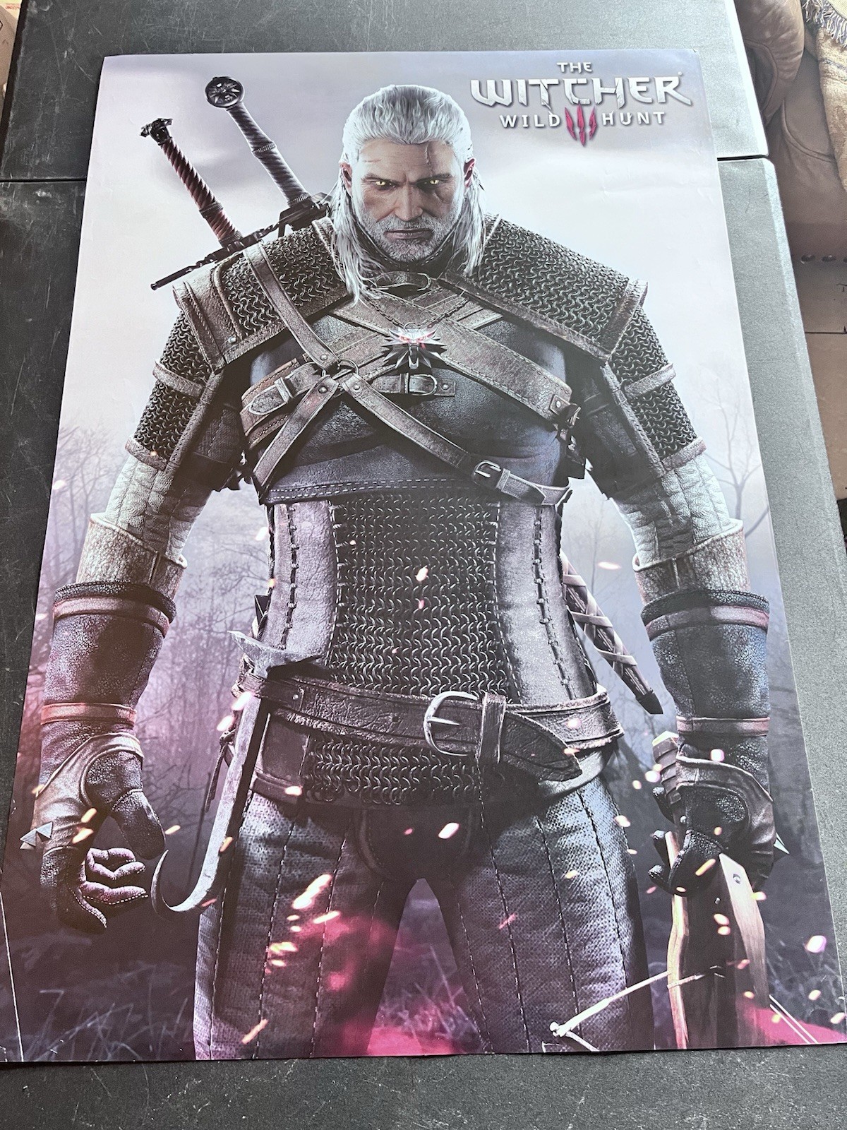 The Witcher 3 Wild Hunt Poster 36x24 Geralt of Rivia Video Game Wall Art