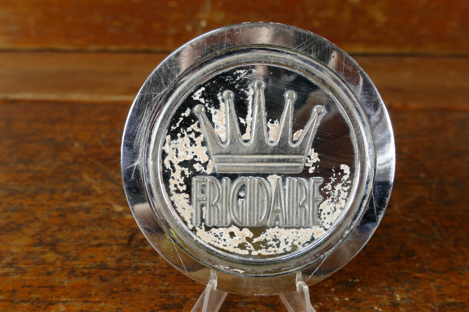 Vintage Frigidaire General Motors Name Plate Badge Emblem Sign Advertising