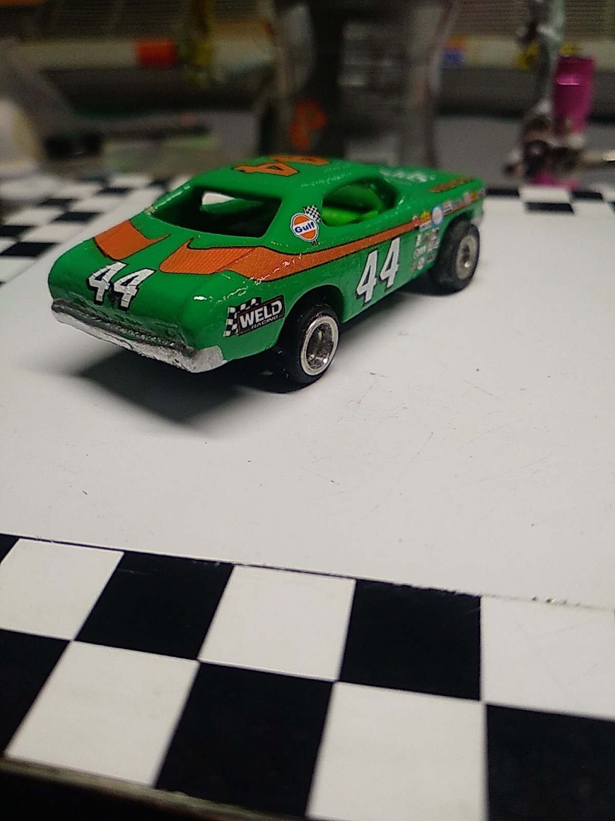 Plymouth Duster Fairgrounds Ho Tjet Slot Car Body Only, Fits Aurora #44