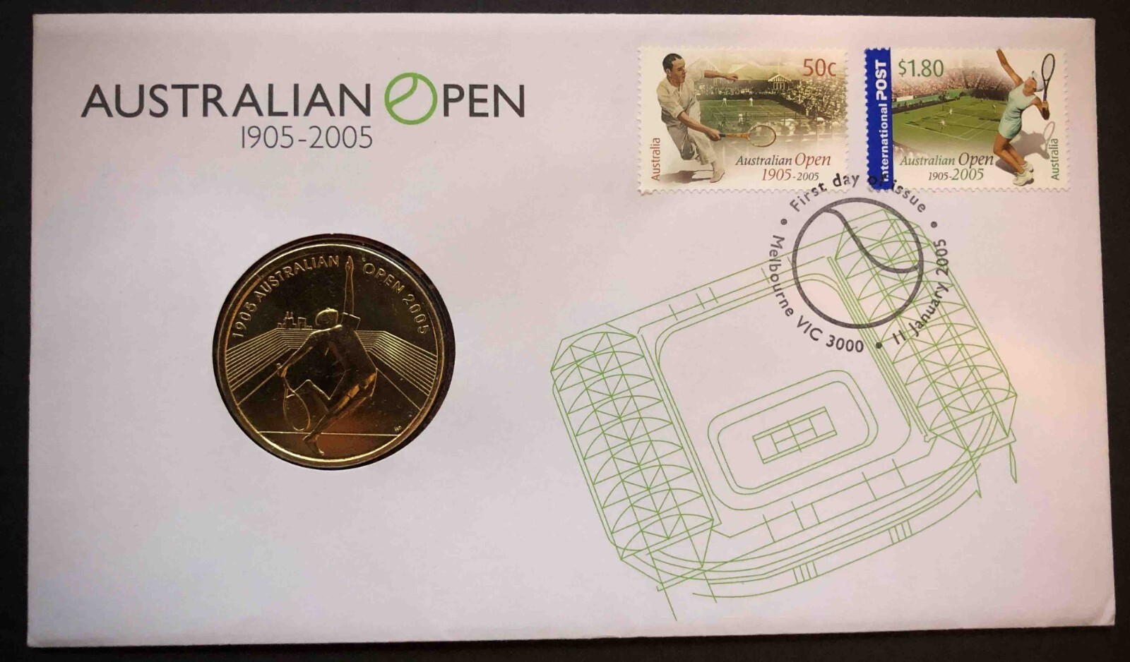 Australia | 2005 | Australian Open Cent. 1905-2005 | SG 2446-2447 | Fine Cover