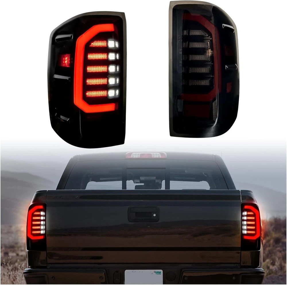 LED Tail Lights for 2014-2018 Chevy Silverado 1500 & 2015-2019 2500HD/3500HD (No