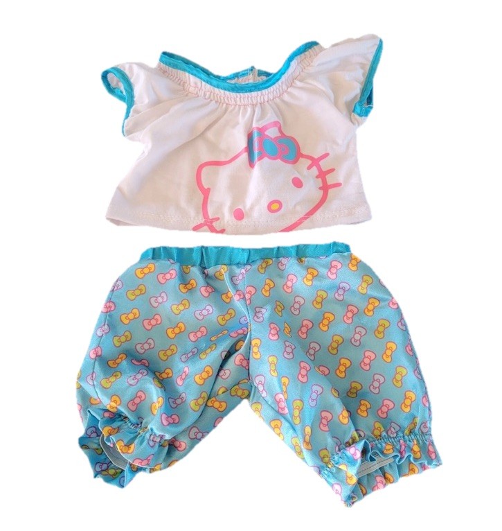 Vintage Build A Bear Sanrio Hello Kitty Pajamas PJs Sanrio Sleep Set RARE HTF