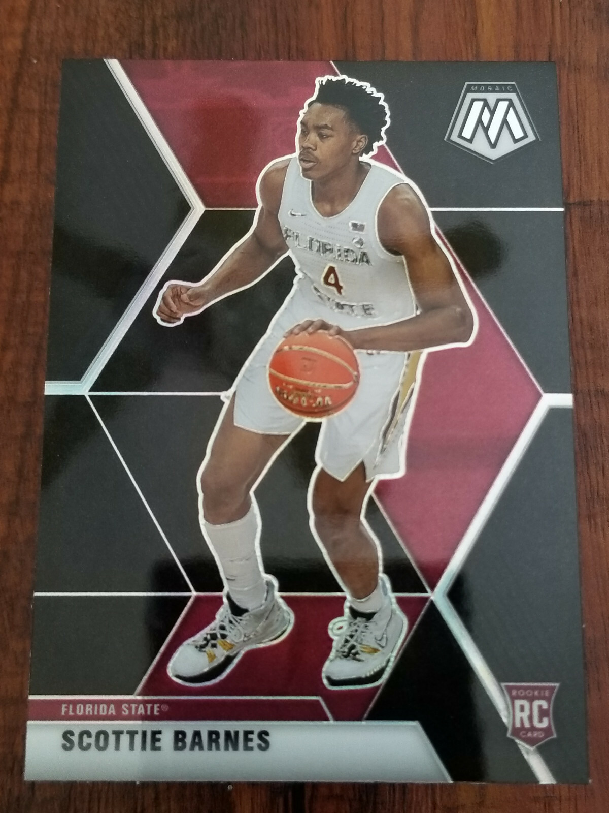 Scottie Barnes 2021 Panini Chronicles Mosaic DP #257 Black Prizm Rookie Card