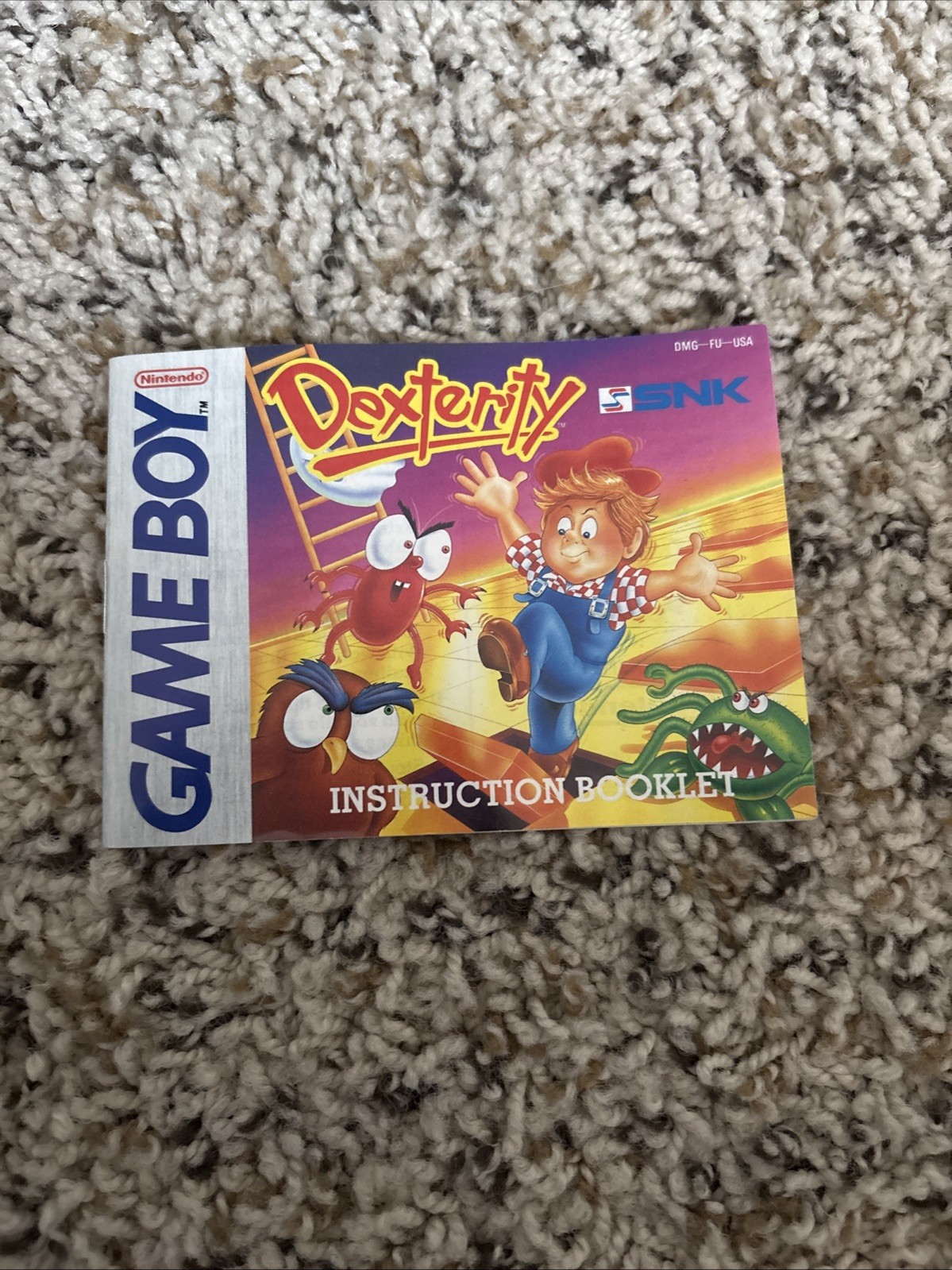 Dexterity Nintendo Game Boy Gameboy Manual Instruction Booklet