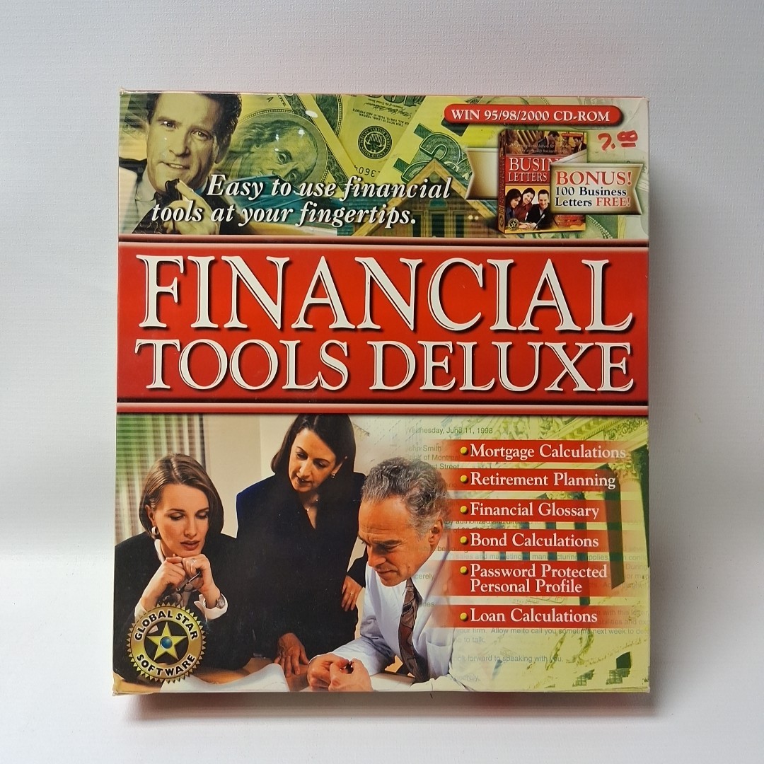 financial tools deluxe Big Box  PC CD ROM  New SEALED