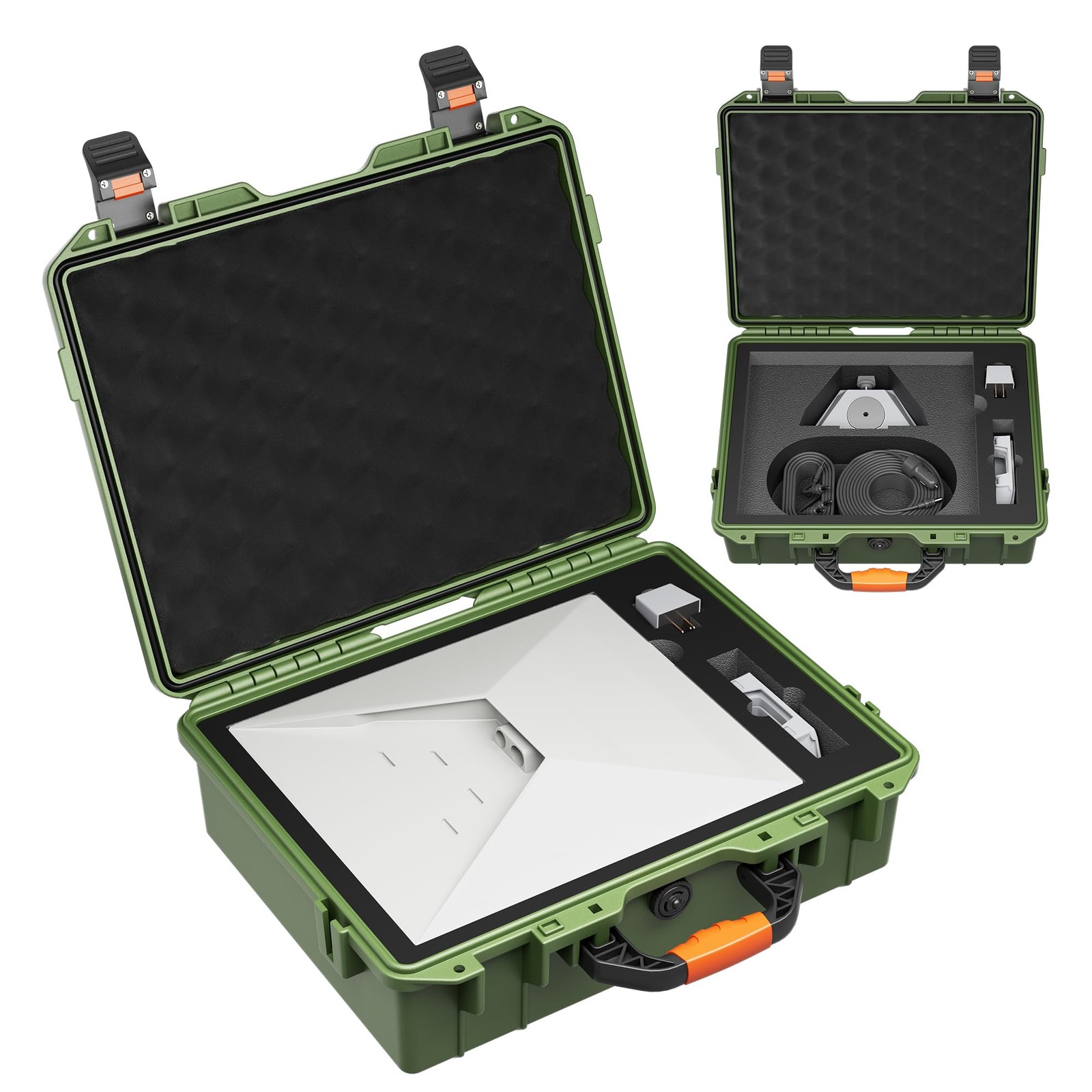 RVMARINEPAT Starlink Mini Case Hard Shell Travel Bag for Small, Green 