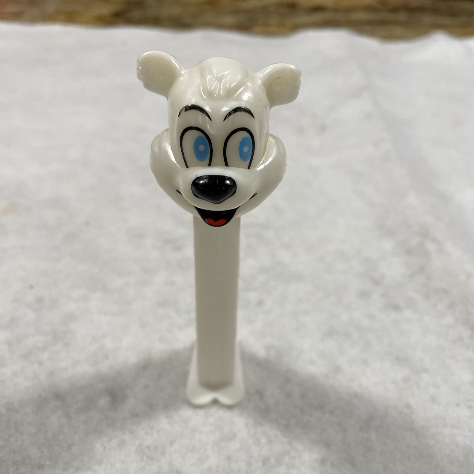 Vintage White Icee Polar Bear Pez Dispenser With Feet Footed 1998 Hungary
