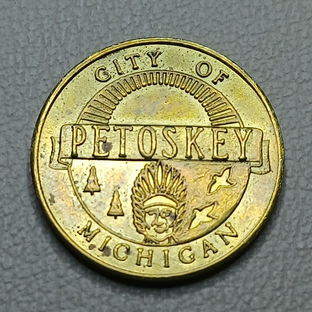 Vintage City Of Petosky, MI Parking Meter Token Shop Downtown Petoskey