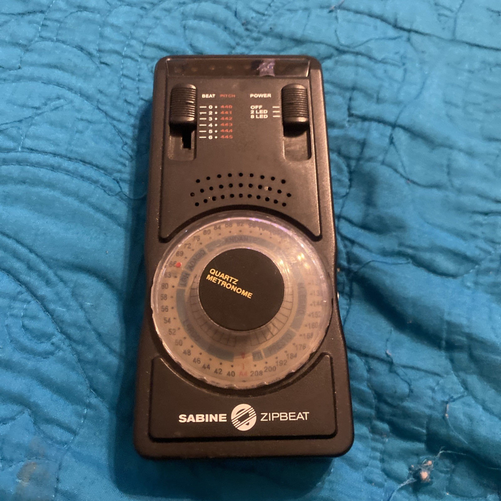 ⭐ Sabine Zipbeat Quartz Metronome 9 Volt 8 LED w/ Kick Stand & Headphone Jack ⭐