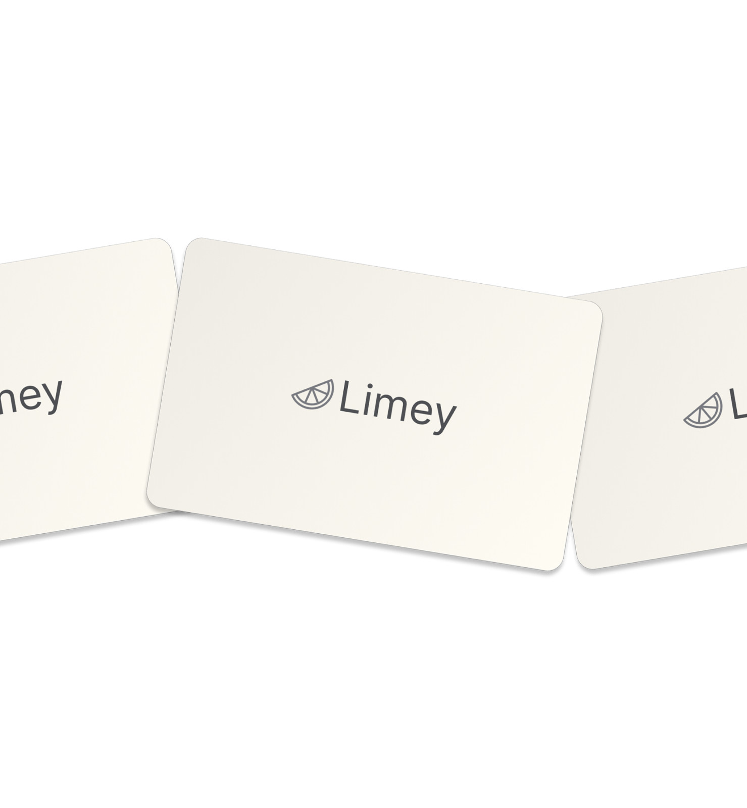 3-Pack White Networking NFC Business Card by Limey - Tap & Share QR Code