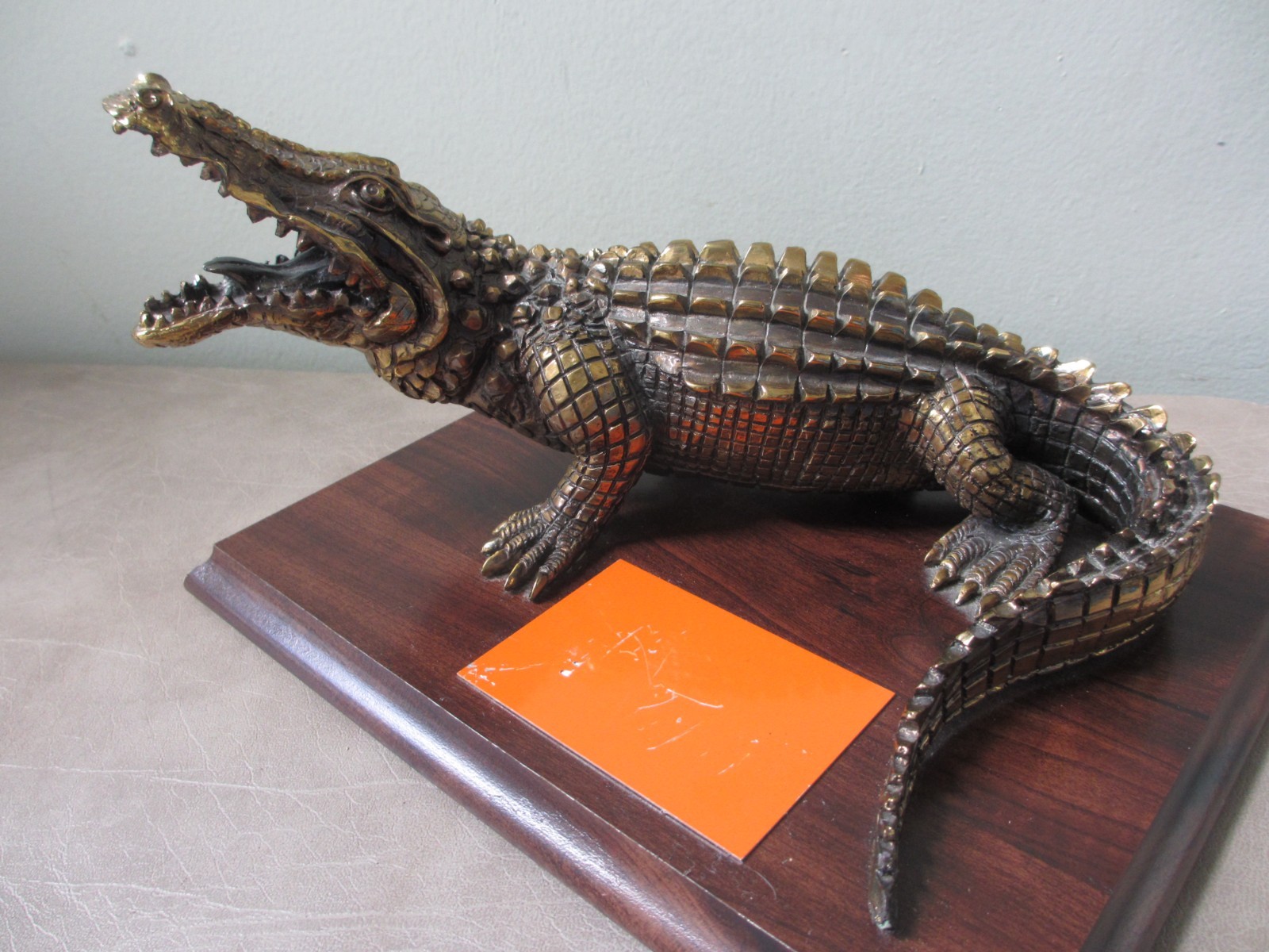 Vintage 5"x9" University of Florida Gators Chomp Alligator Trophy Open Mouth