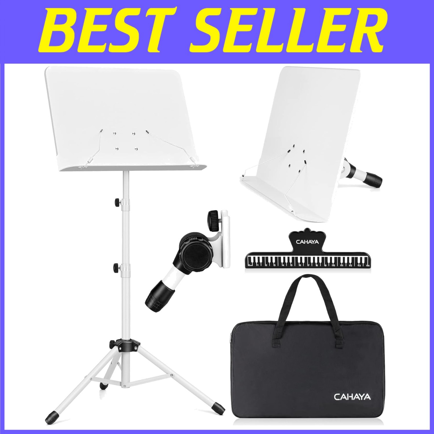 Adjustable Height & Angle Music Stand Portable Bag