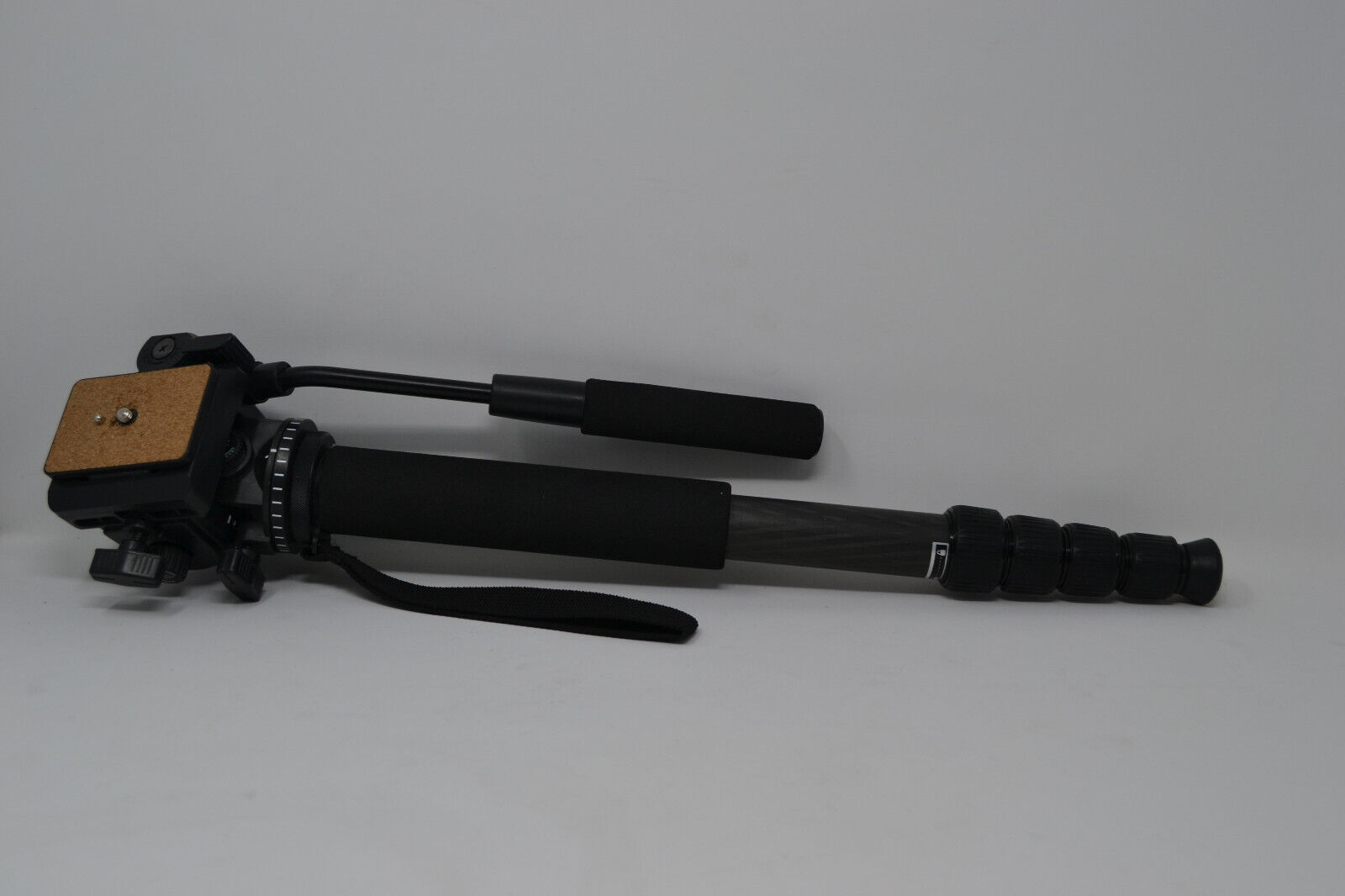 Kingjoy VT-1510 Fluid drag pan head W/ Quick Release And Carbon Fiber Monopod
