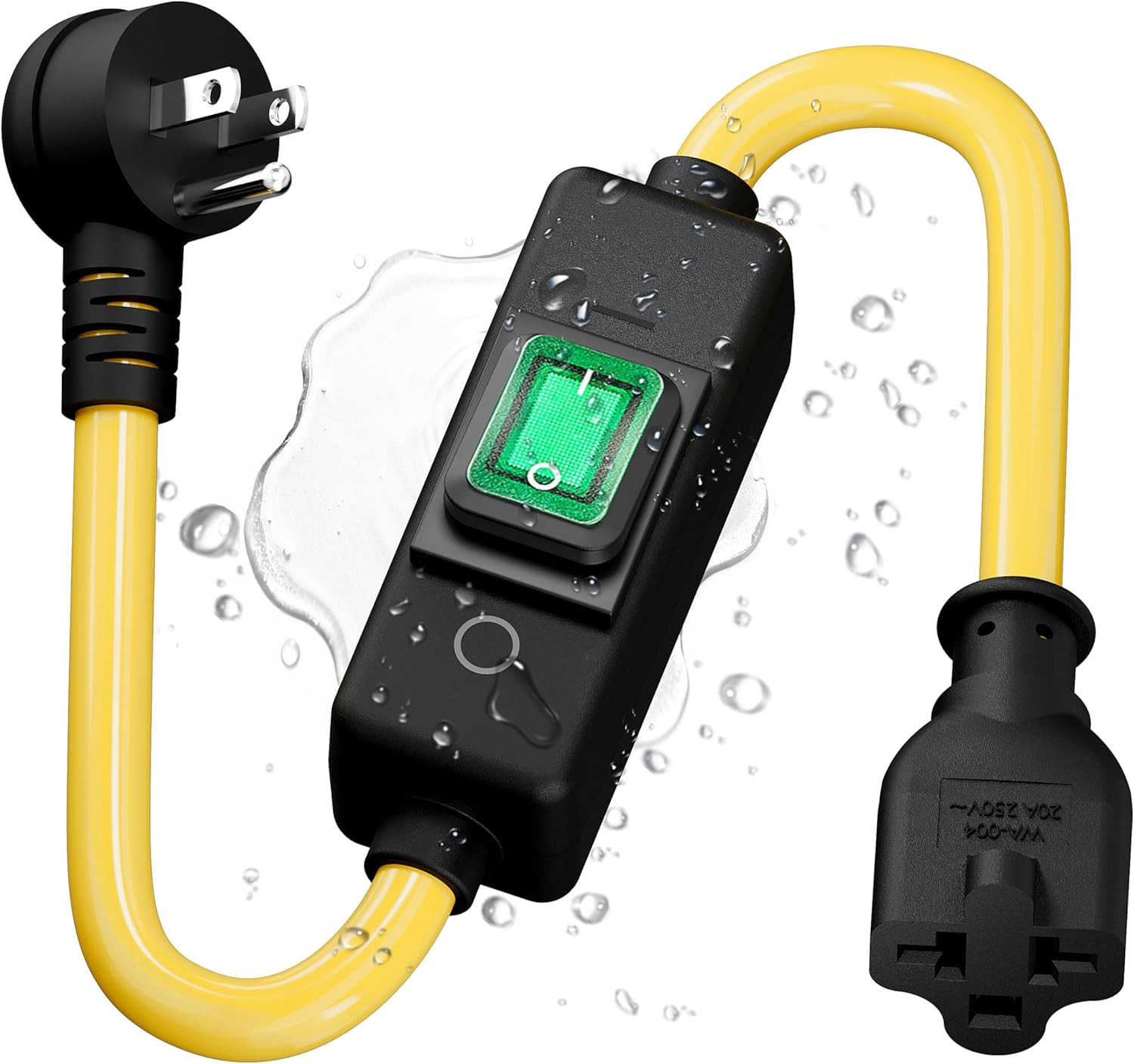 New 1.5Ft Heavy Duty Waterproof Extension Cord SJTW Fast Shipping