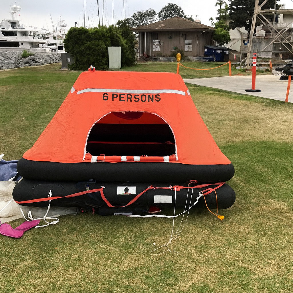 Zodiac 6 man liferaft ( needs service )