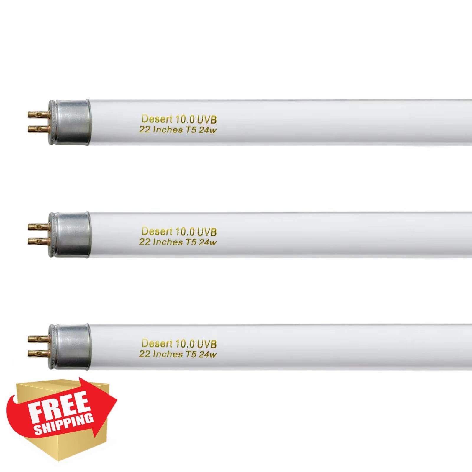 Celiwace T5 10.0 UVB Reptile Bulb 24W 22in Desert Lizards Bearded Dragons