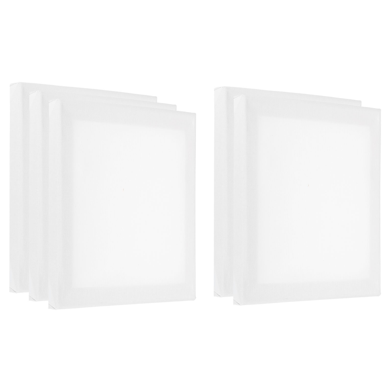 Painting Canvas Panels, 5 Pack 8x8 Inch Rectangle Blank Art Board, White
