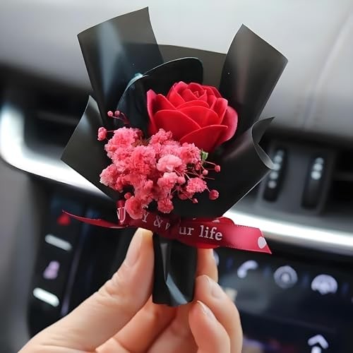 Mini Dried Flowers Bouquet for Car Air Vent Clips, Dried Flower Bouquet, Air 