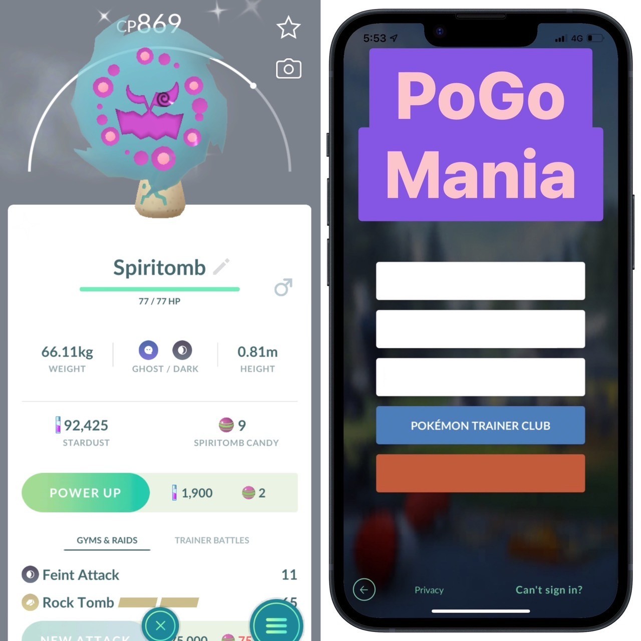 Shiny Spiritomb✨mini PTC 80k✨(read description)