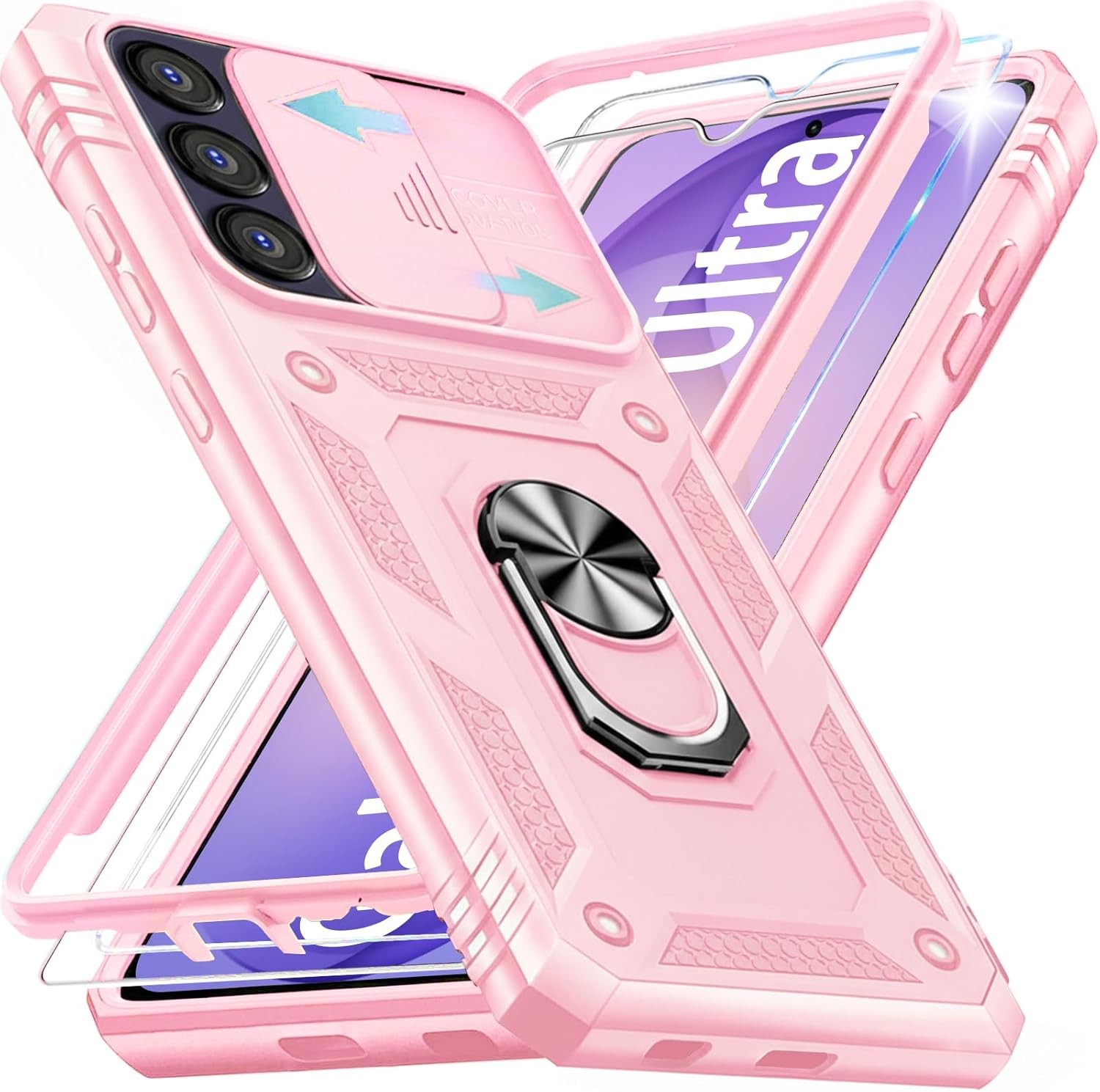 Case for Samsung Galaxy Ultra Phone Case with Screen Protectors Camera Cover