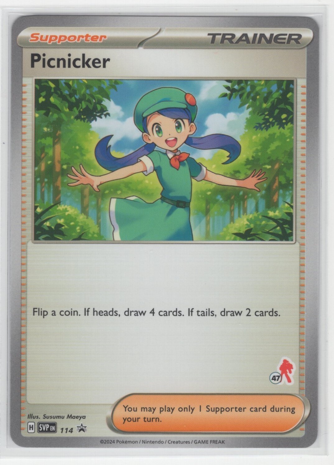 Pokemon Scarlet Violet Black Star Promo Picnicker SVP 114 Armarouge Stamped 47