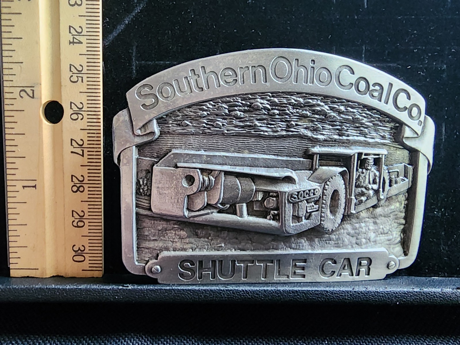 Vintage Southern Ohio Coal Company Shuttle Car Belt Buckle New 