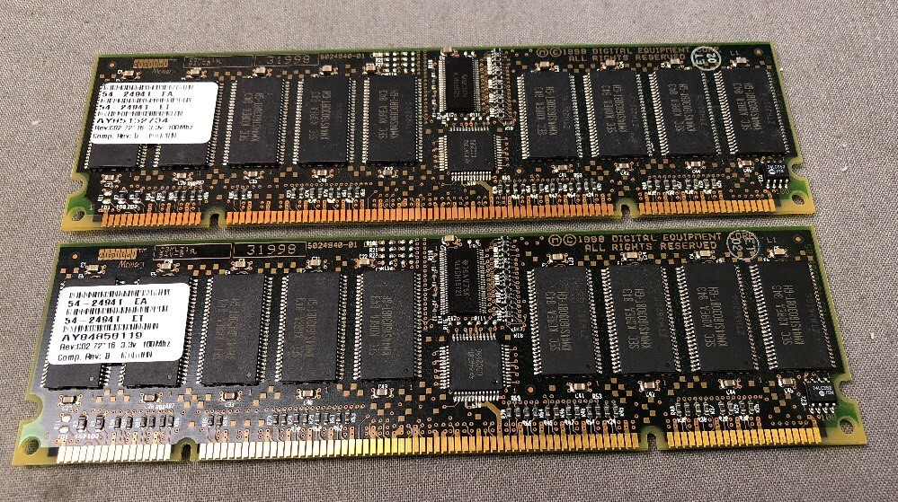 256MB DIGITAL MEMORY HP 54-24941-EA ET 2X128MB 200P 100 MHZ DIMM