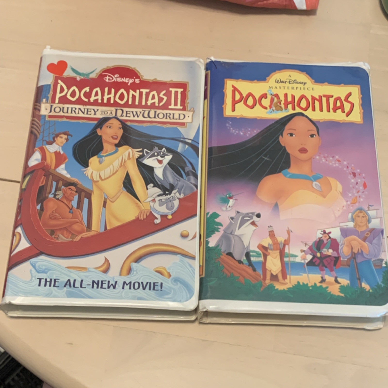 Walt Disney Pocahontas & Pocahontas II VHS Masterpiece All-New Movie English