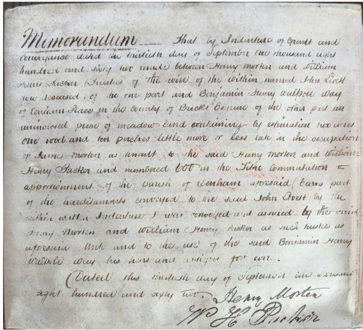 200Yrs 1825 English Vellum Release Indenture 4 Sheet Deed w Wax Seals +Tax Stamp