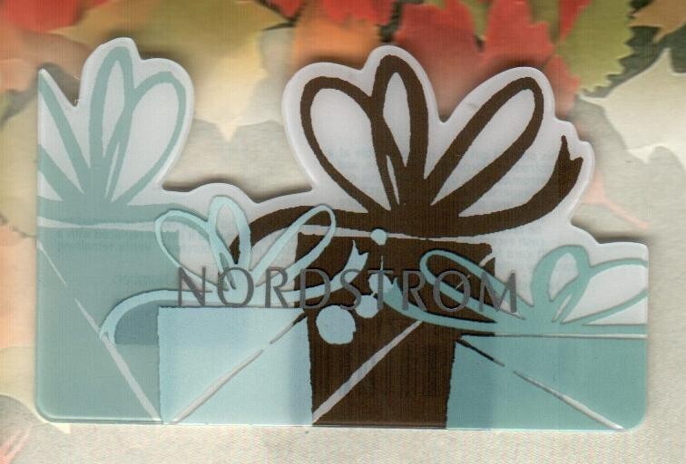 NORDSTROM Christmas Gifts ( 2006 ) Die-Cut Gift Card ( $0 )