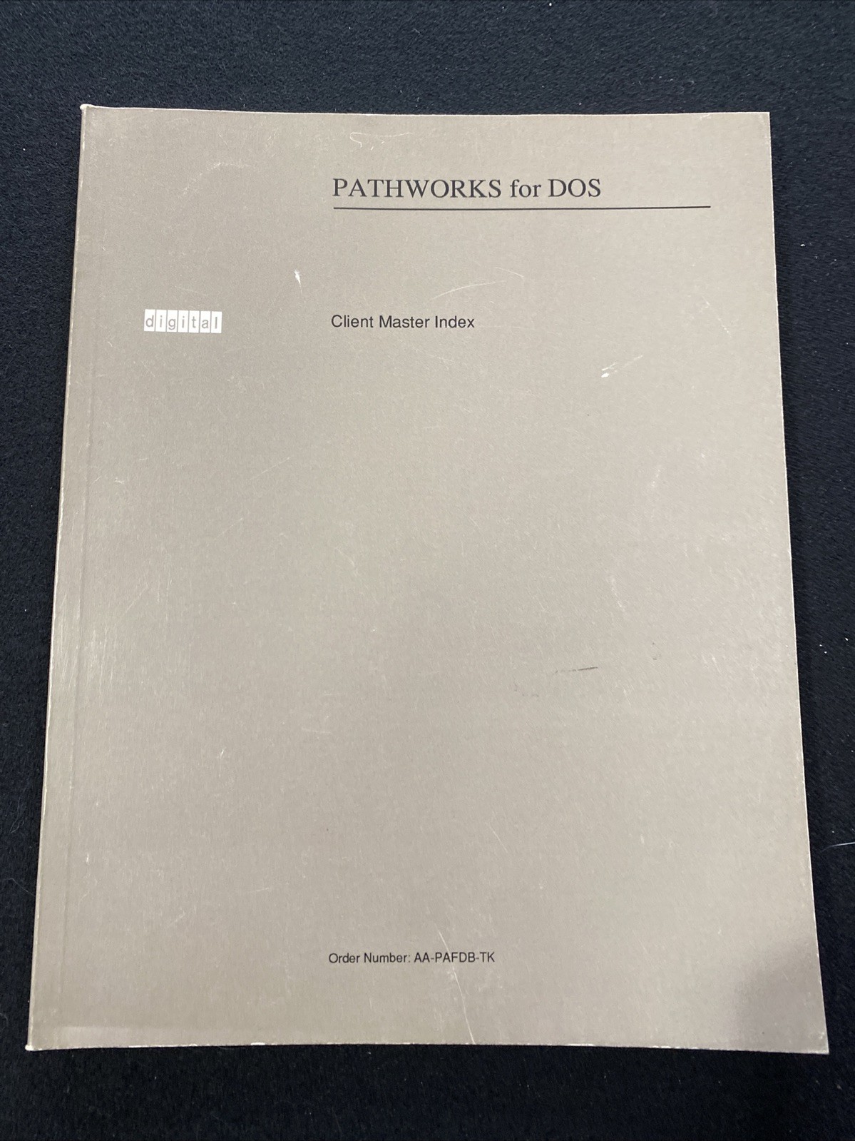 Digital Equipment Corp, Pathworks For DOS Client Master Index 1991