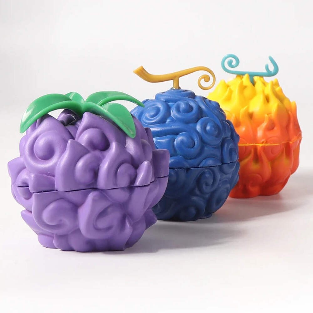 New Devil Fruit Cigarette Grinder Zinc Alloy 63-3 Layer Cigarette Crusher Multi