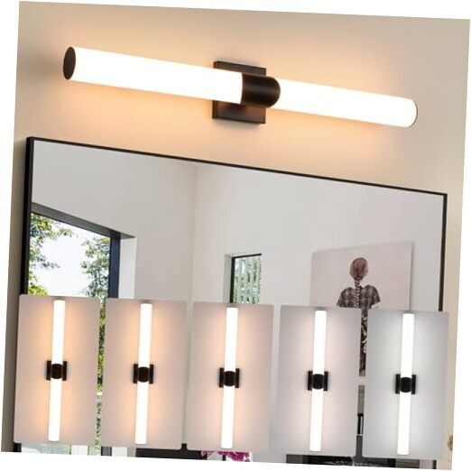 Modern Wall Sconce 30 Ihch Bathroom Sconces LED Wall 30.5 Inch-1 Pack Black
