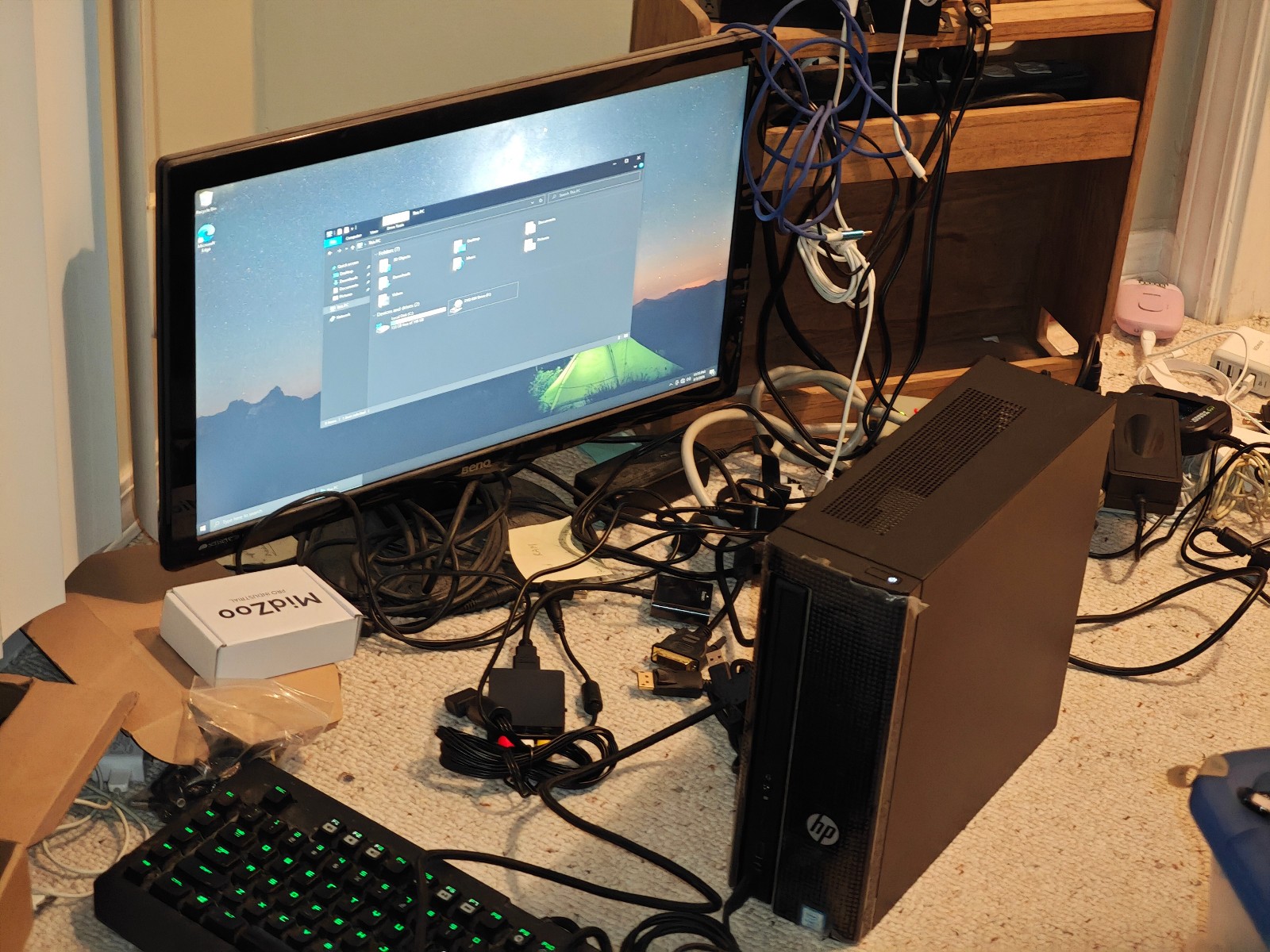 HP Slimline 260-p109 DT SFF PC - 160GB HDD, 4GB RAM, Intel i3-6100T